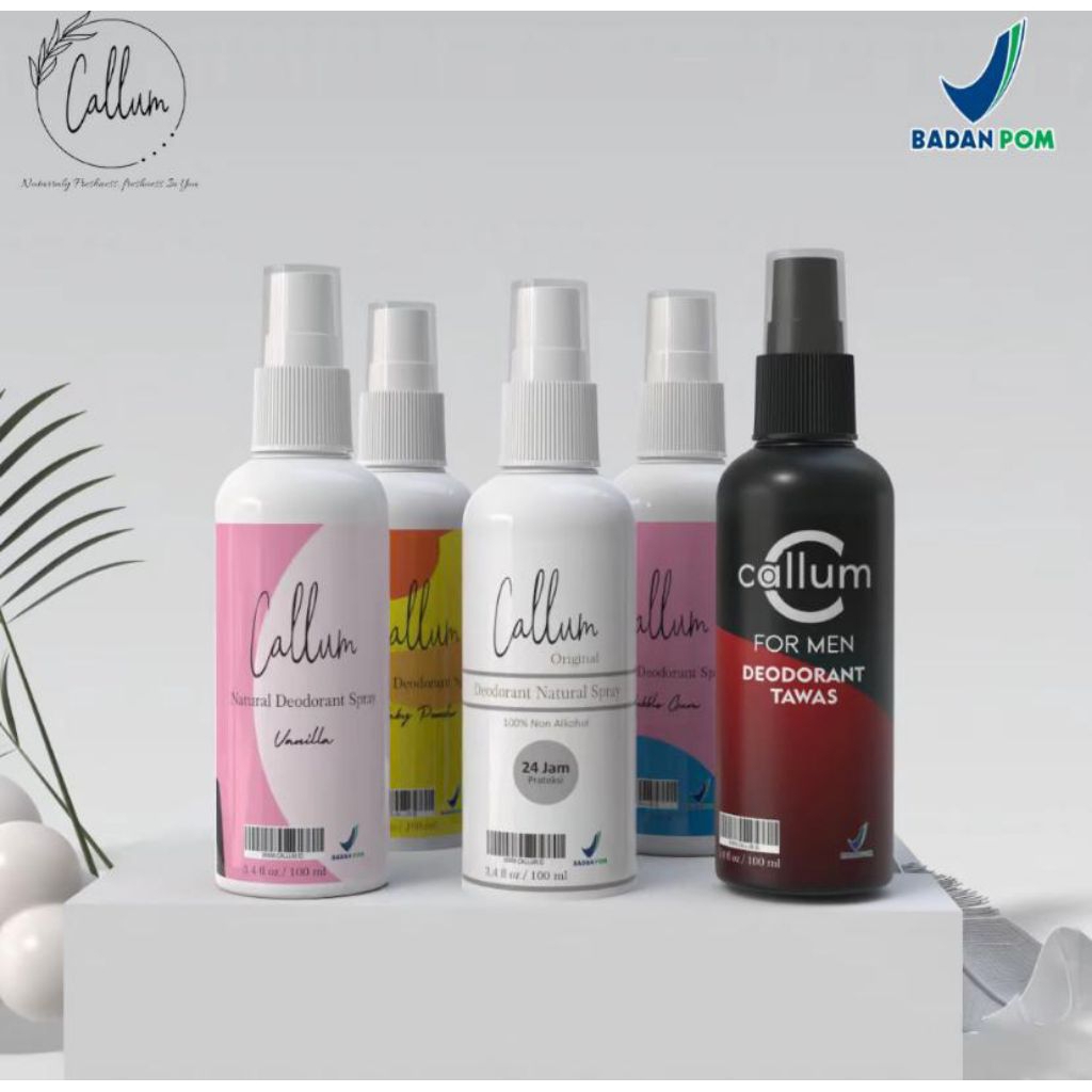 Deodoran Spray Callum Alami Tanpa Alkohol