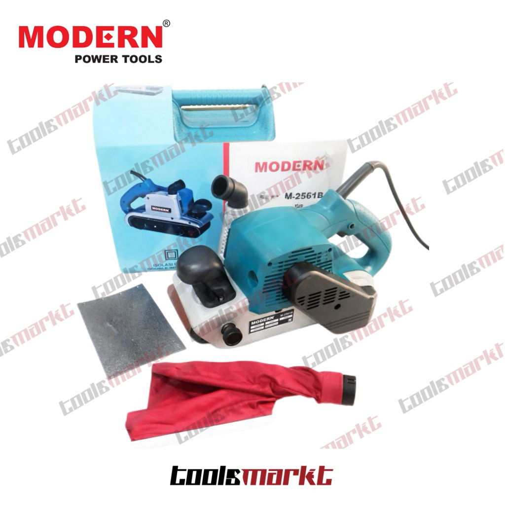 Modern M-2561 Mesin Amplas Tank Belt Sander 610x100mm, 1200W, 480RPM