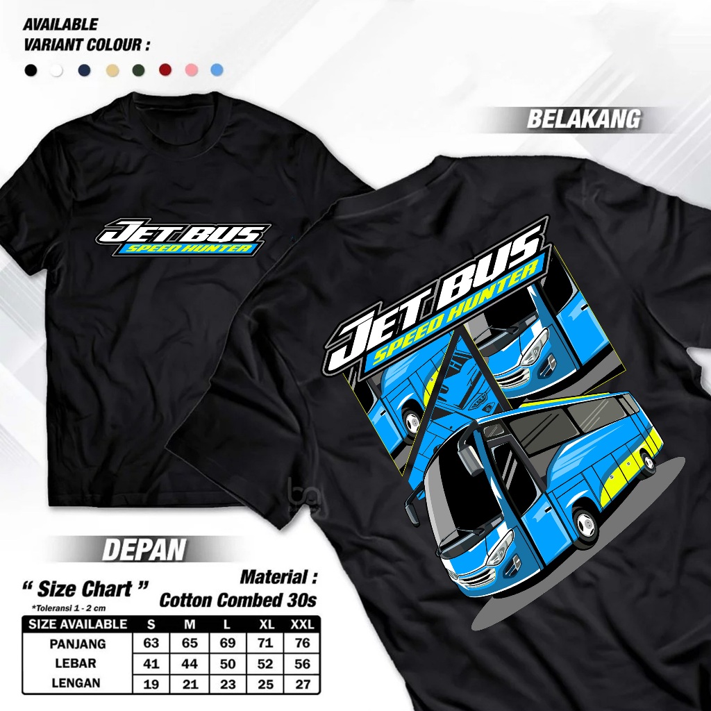 KAOS BUS MANIA - JET BUS SPEEDHUNTER COTTON COMBED 30S