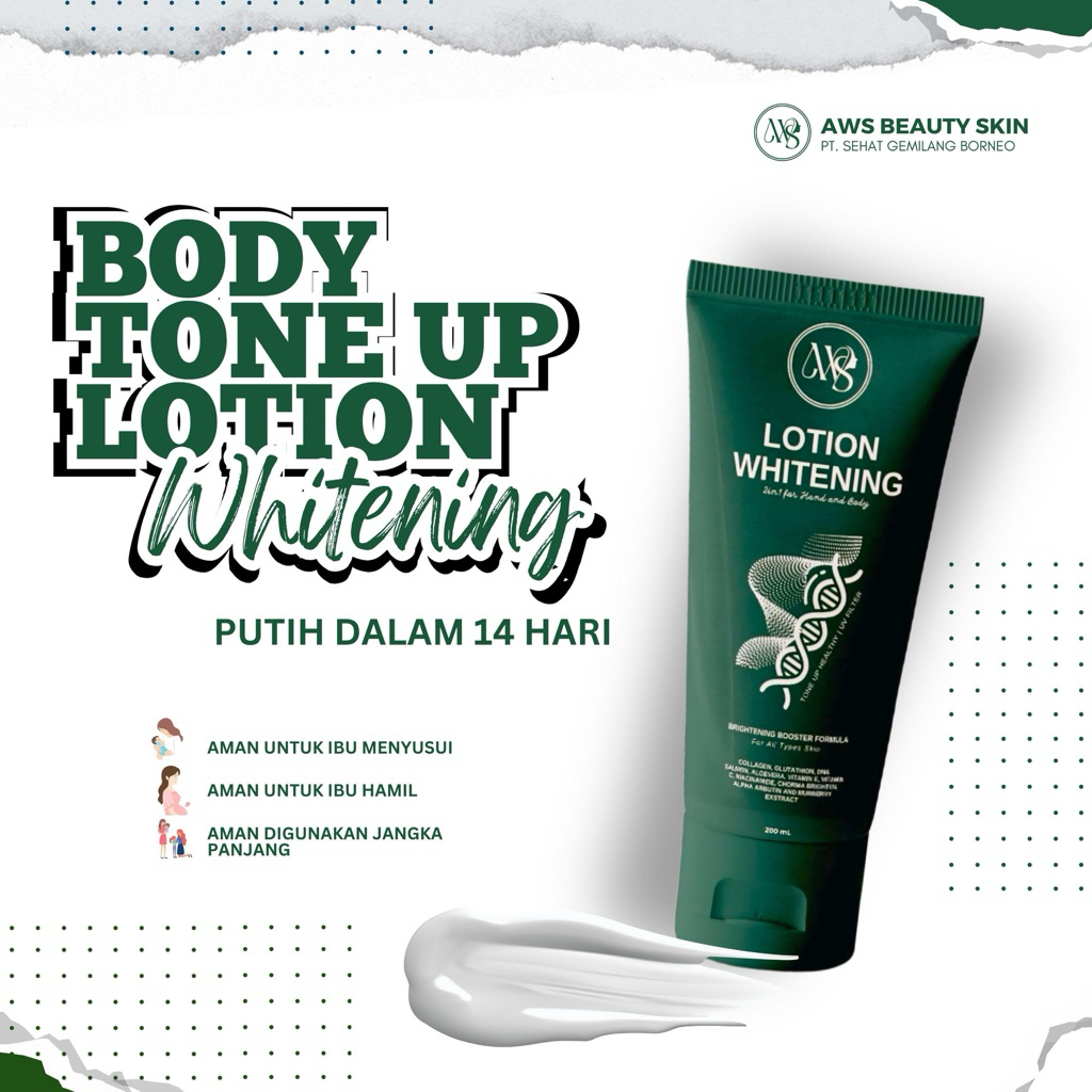 Lotion Whitening AWS Beautyskin Body Tone Up