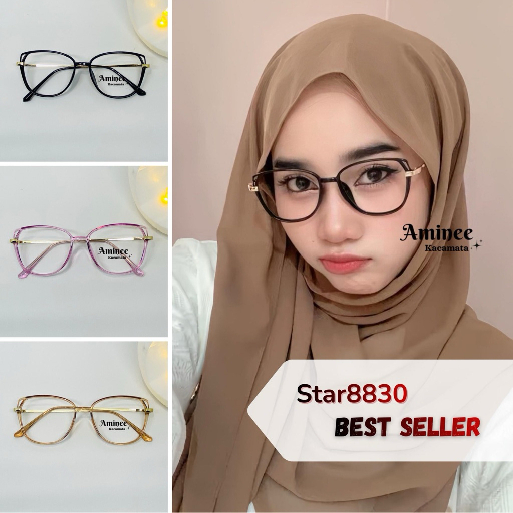 AmineeKacamata Frame kacamata Star8830