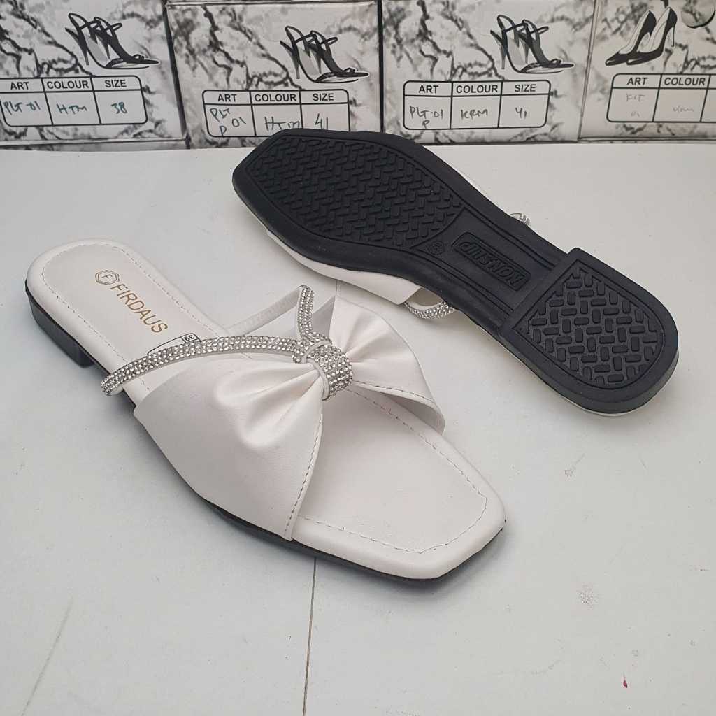 Sendal Flatshoes Sendal Wanita Flat Slip On FROSTY FT-008