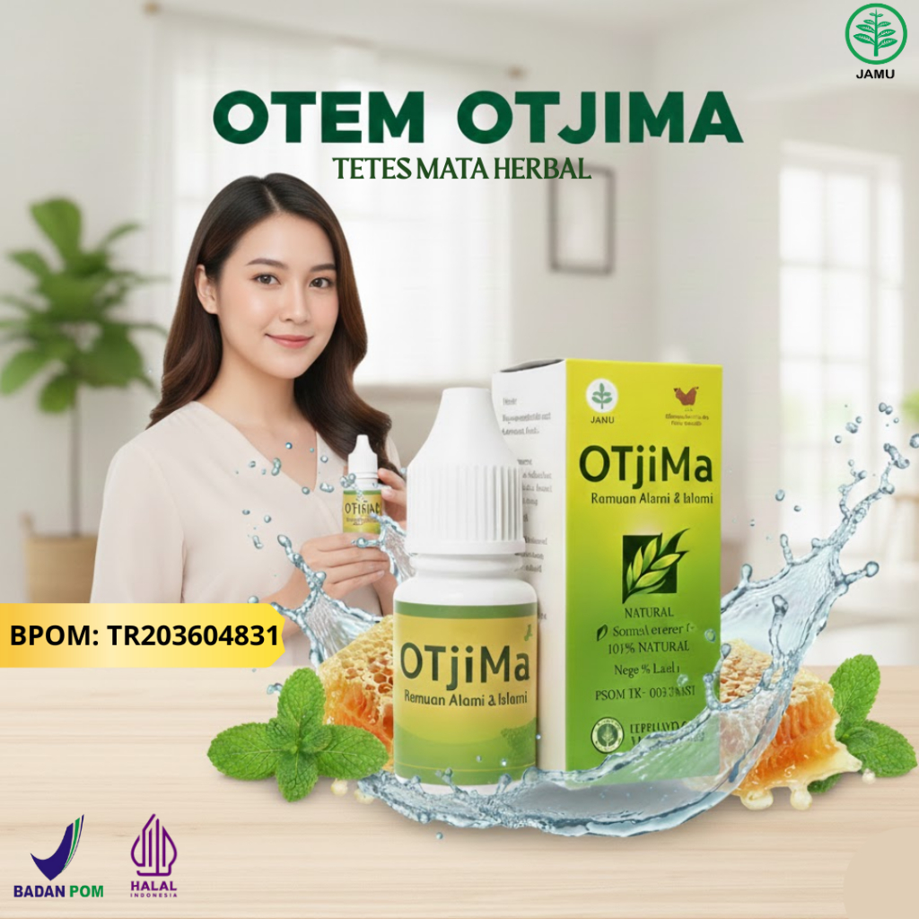 OTJIMA Gurah Mata Otem Tetes Mata Herbal BPOM Bantu Atasi Belekan Mata Merah Buram
