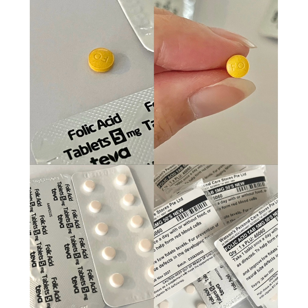 teva folic acid asam folat 5 mg - Singapore Watson 10 tablet