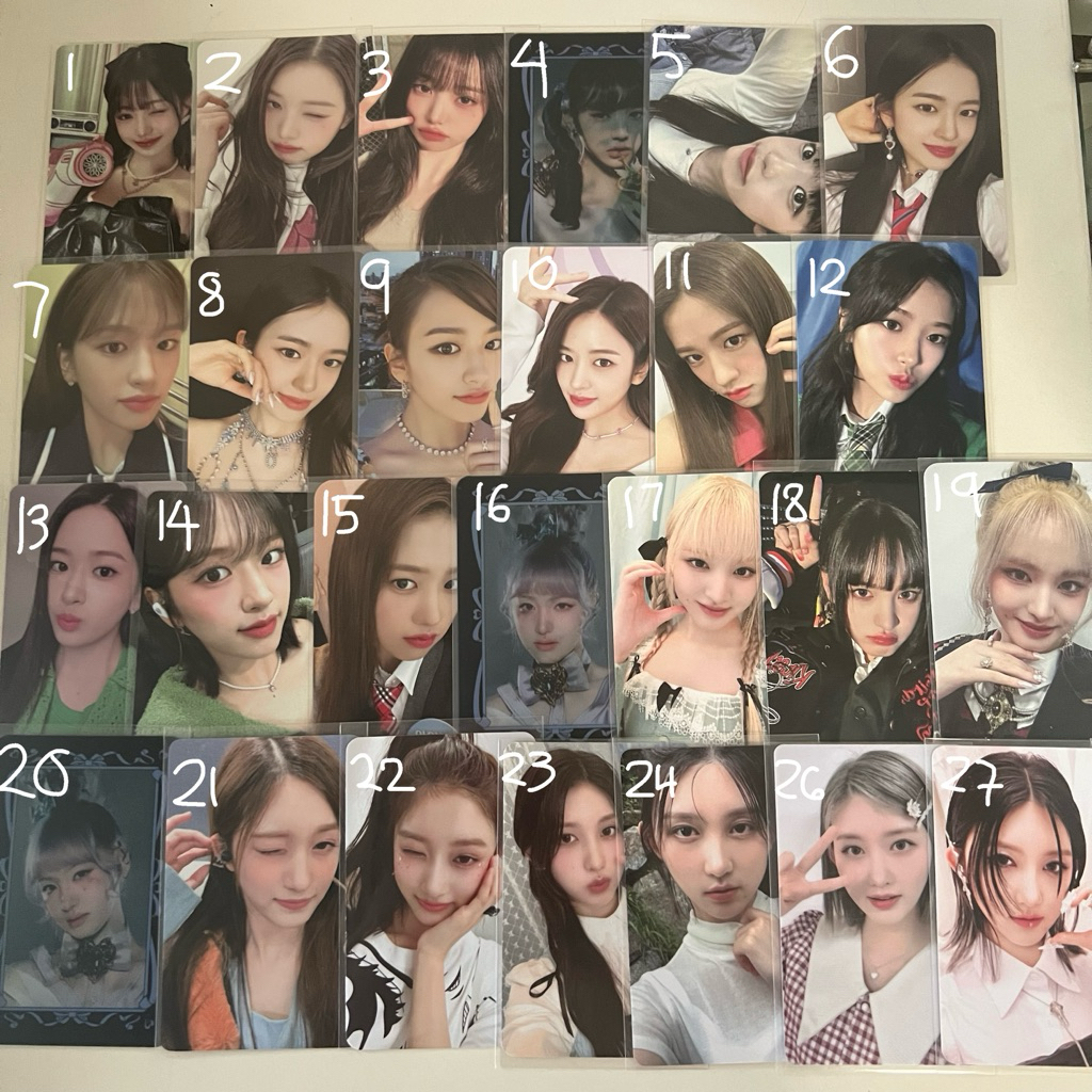 ( ready - stock ) wts aab ive official photocards wonyoung gaeul yujin leeseo liz rei seasons greeti