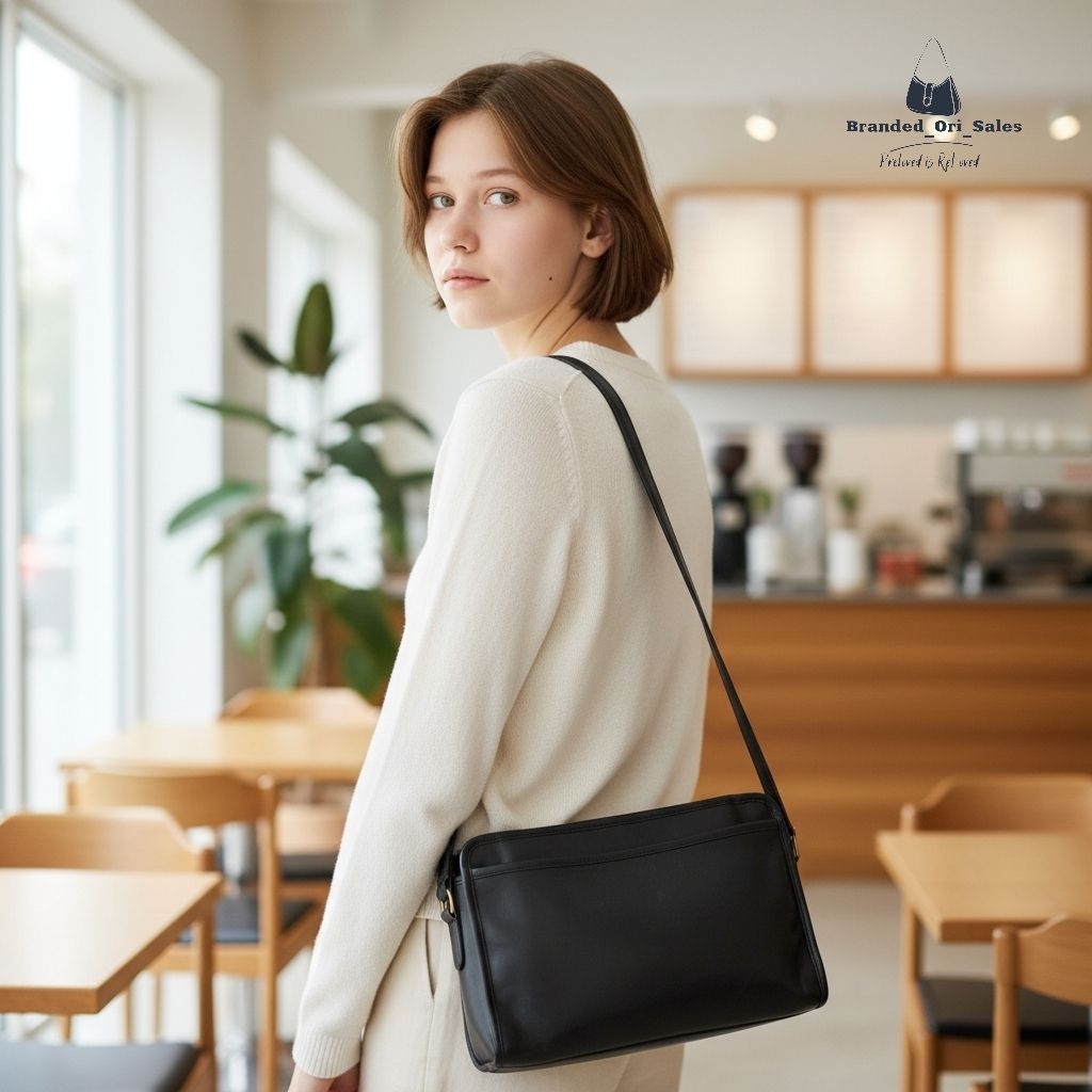 TAS VINTAGE LEGACY COC'S LEATHER SHOULDER BAG