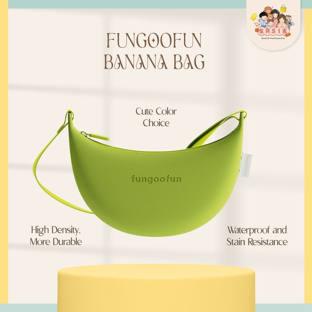 Fungoofun Banana Bag | Tas Selempang Bahan Silikon Anti Air