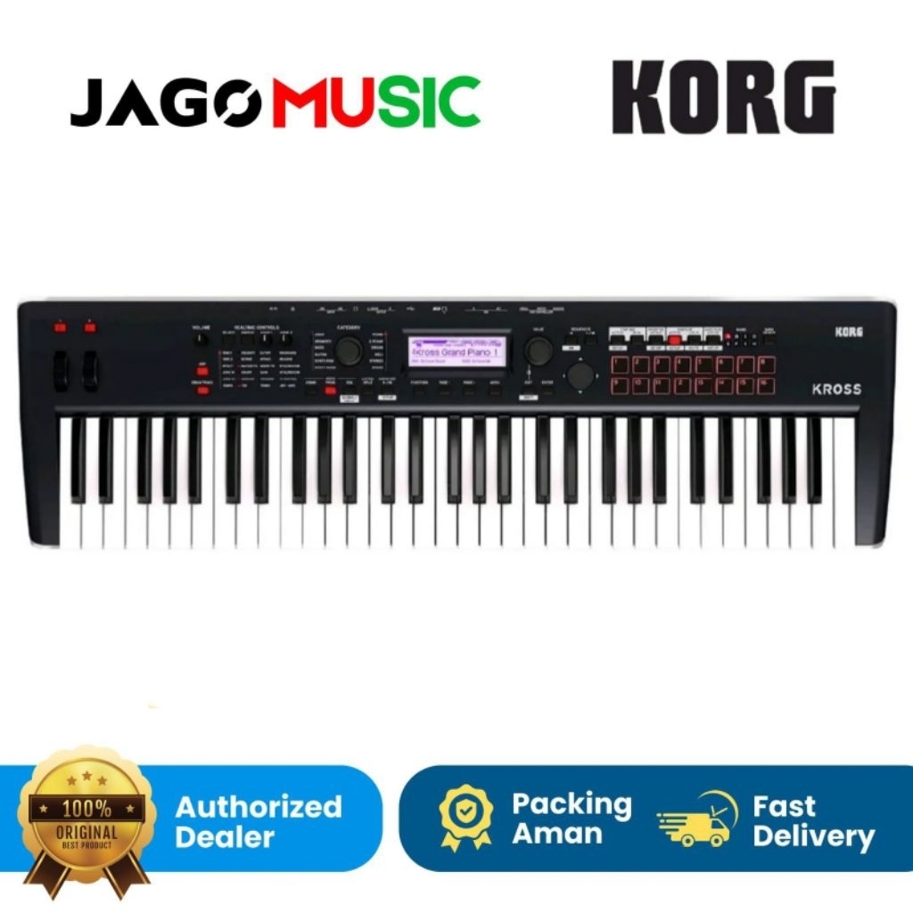 Professional Synthesizer Keyboard Korg Kross 2 61 Key Ori Garansi