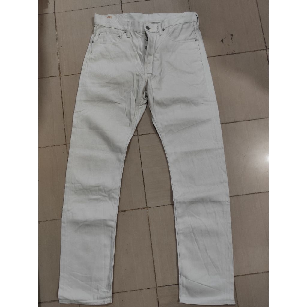 Selvedge Momotaro Invory Denim 0605-IVO Natural Tapped
