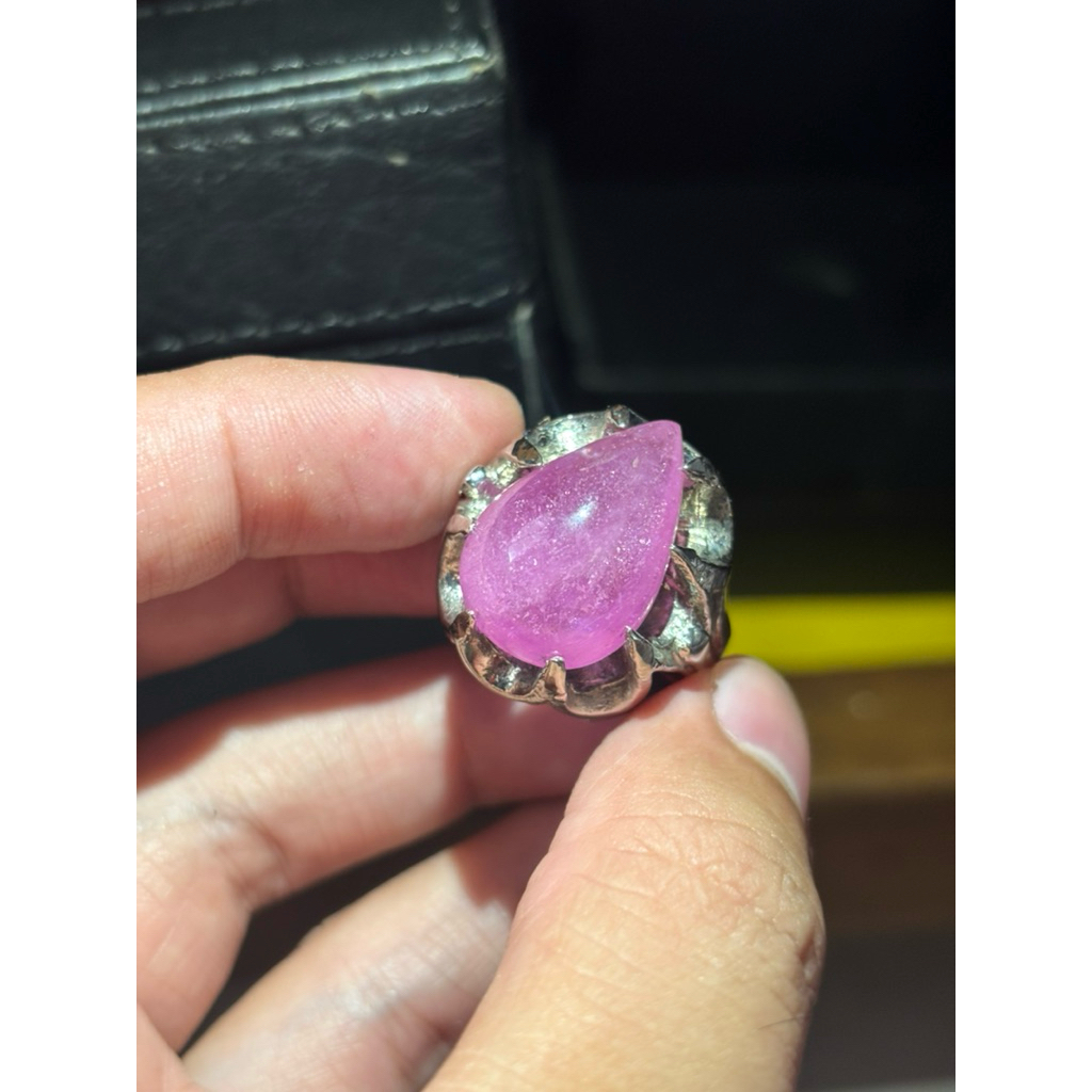 CINCIN PERMATA NATURAL RUBY (ESTIMASI AFRIKA)