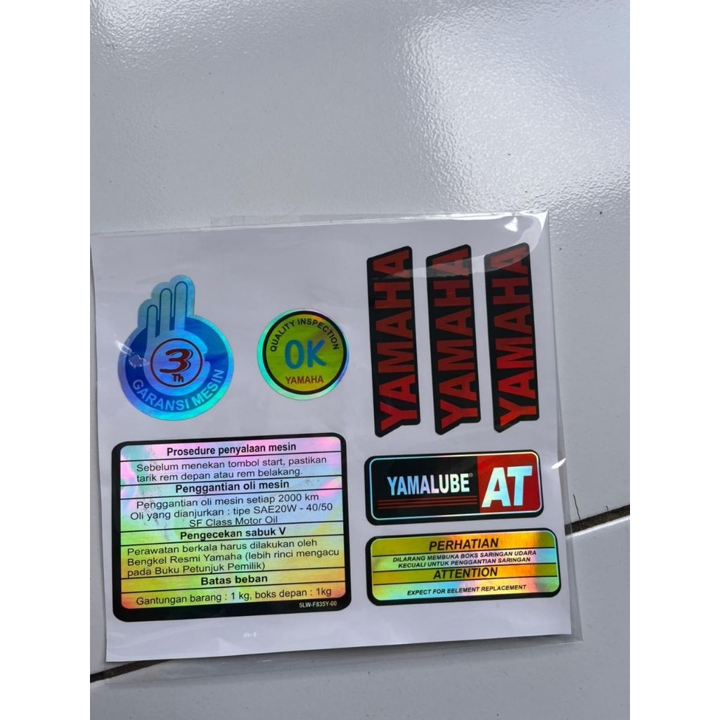 stiker Yamaha hologram murah/stiker logo Yamaha
