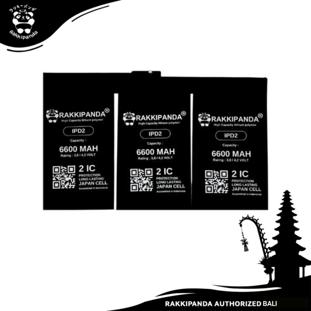 Baterai Hp RakkiPanda Batre iPad 2 A1395 / A1396 / A1397 Battery Bergaransi