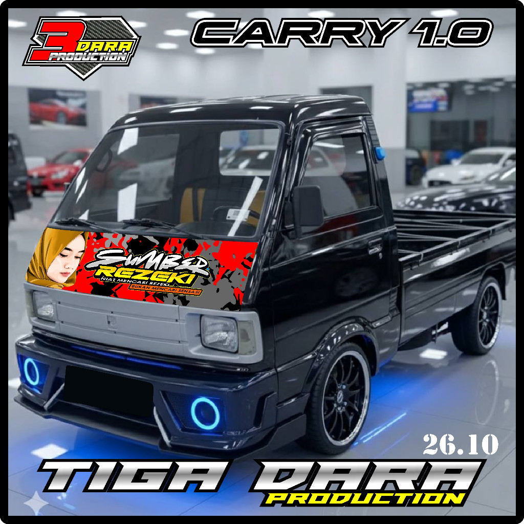 STICKER DECAL KABIN DEPAN MOBIL CARRY1.0 PICK UP,BEBAS REQUEST KD 26.10