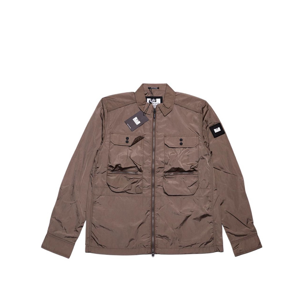 Weekend Offender Shields Overshirt brown
