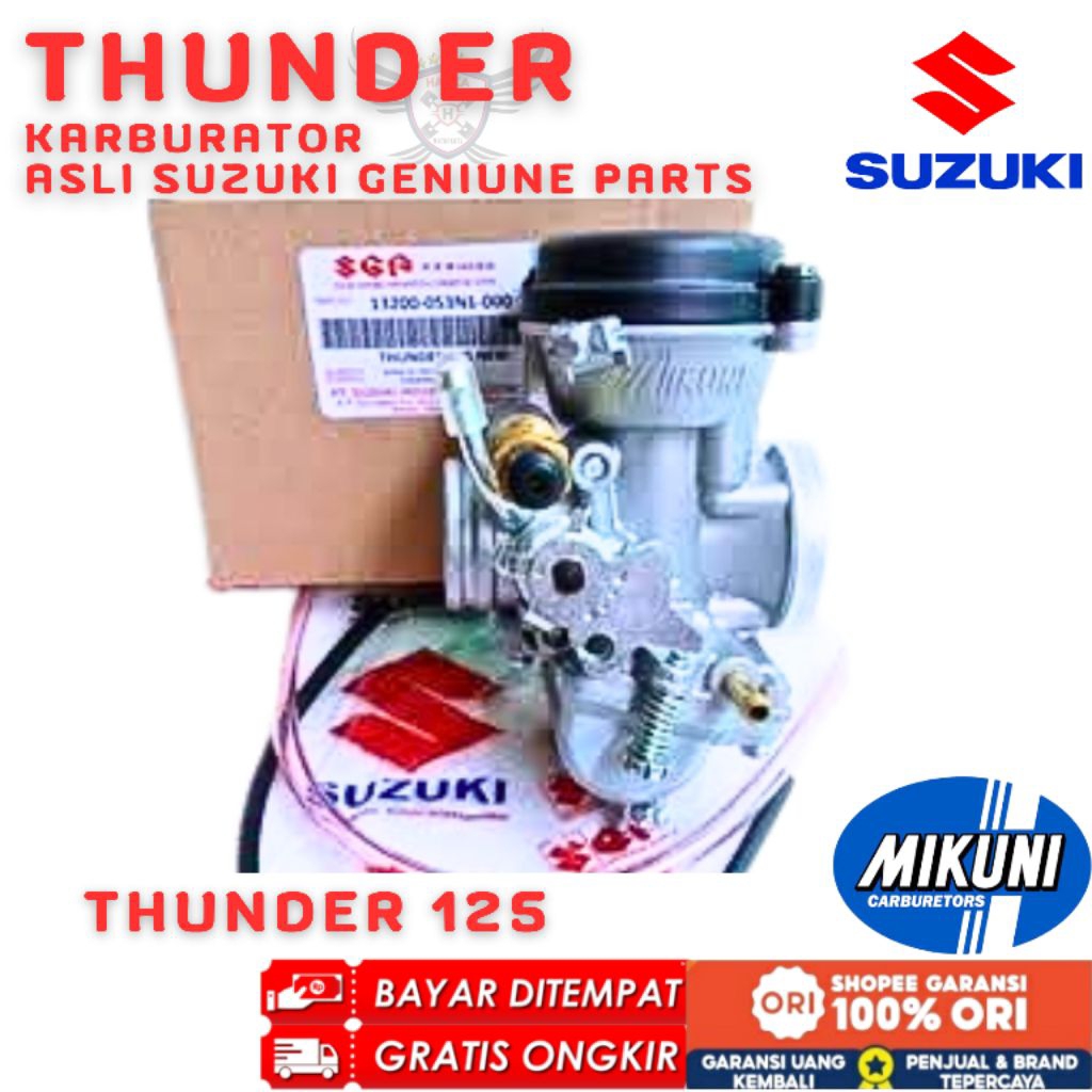 KARBURATOR ORIGINAL SUZUKI THUNDER 125, KARBURATOR ORIGINAL SUZUKI THUNDER 250