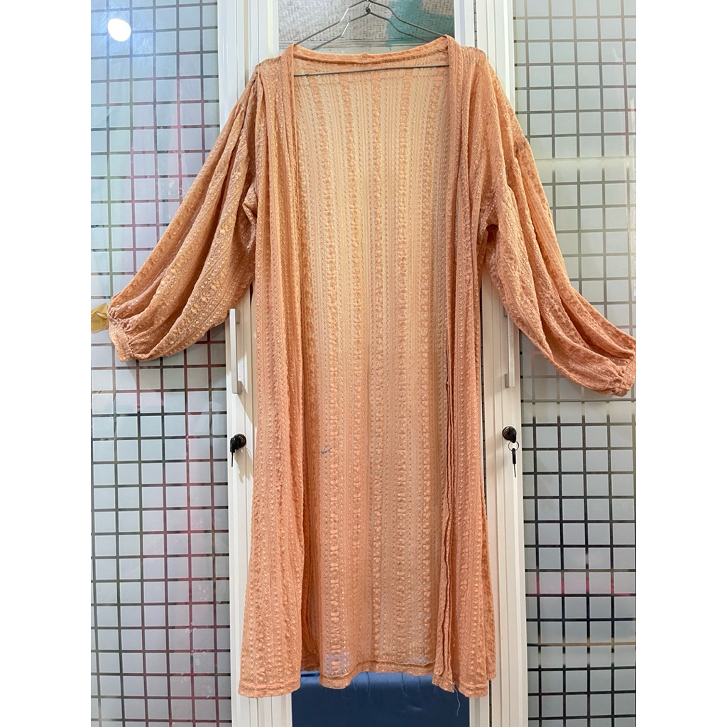 preloved outer/cardigan brokat lengan balon