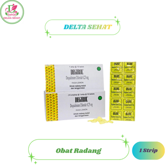 Degirol Obat Radang Hisap 1 Strip 10 Tablet