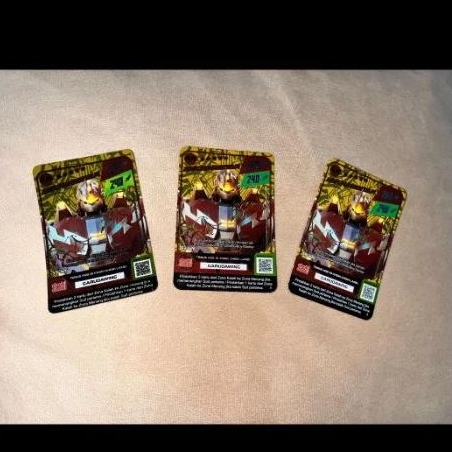 Boboiboy Monsta Galaxy Card Mecha Gentar AR Ver 2 Choki Choki Gold