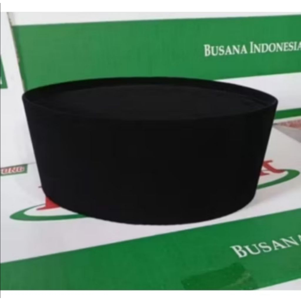 Peci Songkok Kopiah Hitam Polos - Bahan Beludru Tebal, Nyaman Dipakai, Anti Air