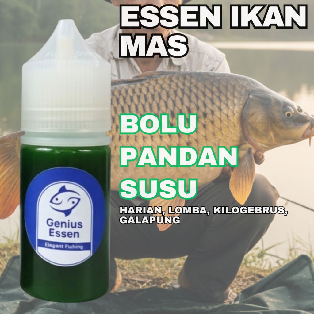ESSEN IKAN MAS VARIAN BOLU PANDAN SUSU essen ikan mas harian essen ikan mas lomba essen ikan mas kil