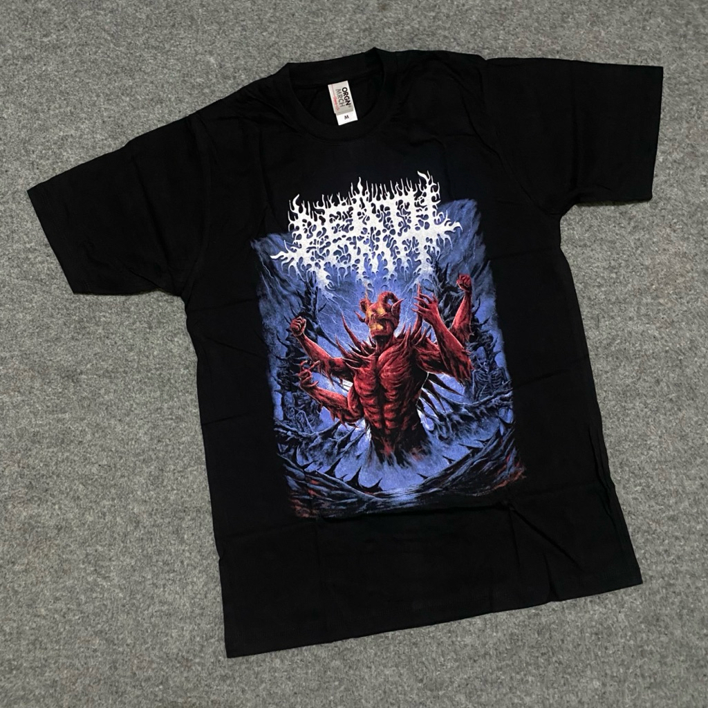 Death Vomit Original Kaos Band Katun Hitam