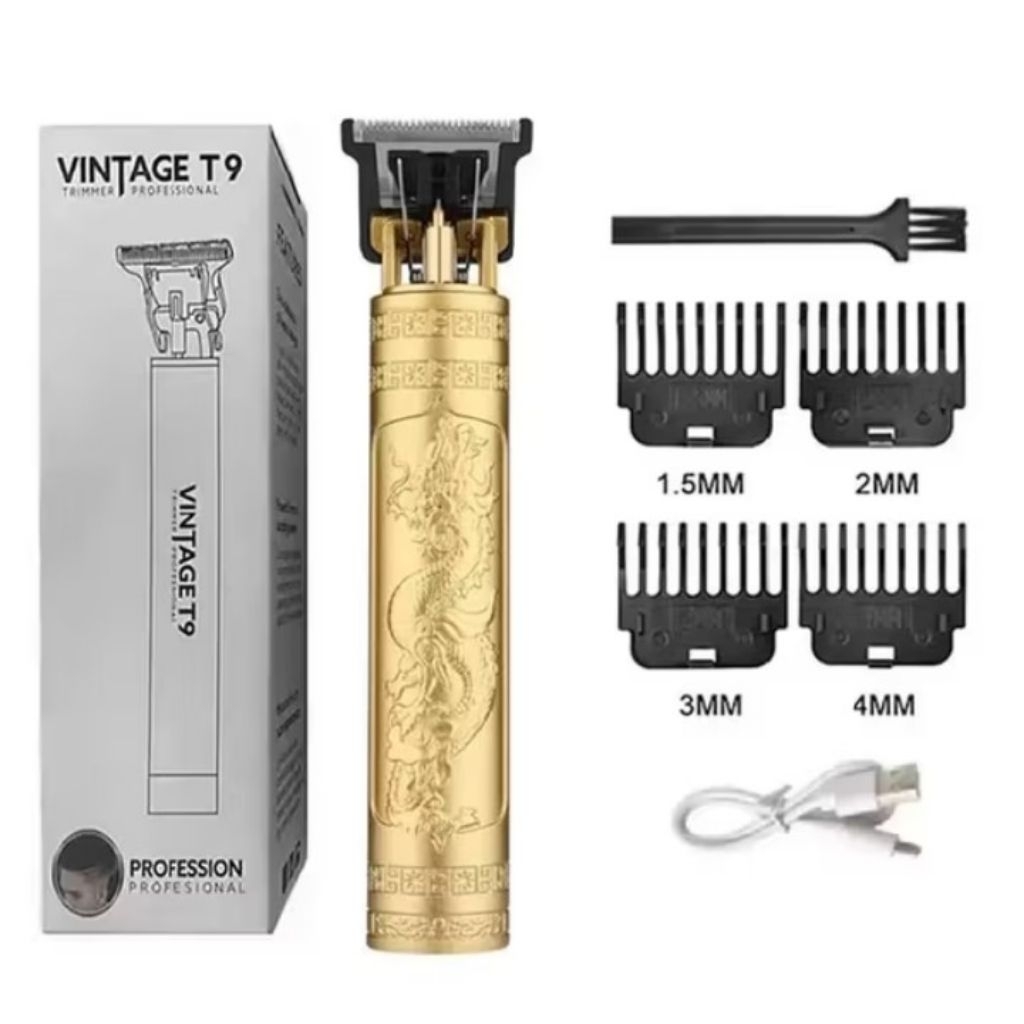 Alat Cukur Elektrik Vintage T9 Cukur Rambut Jenggot Kumis Vintage