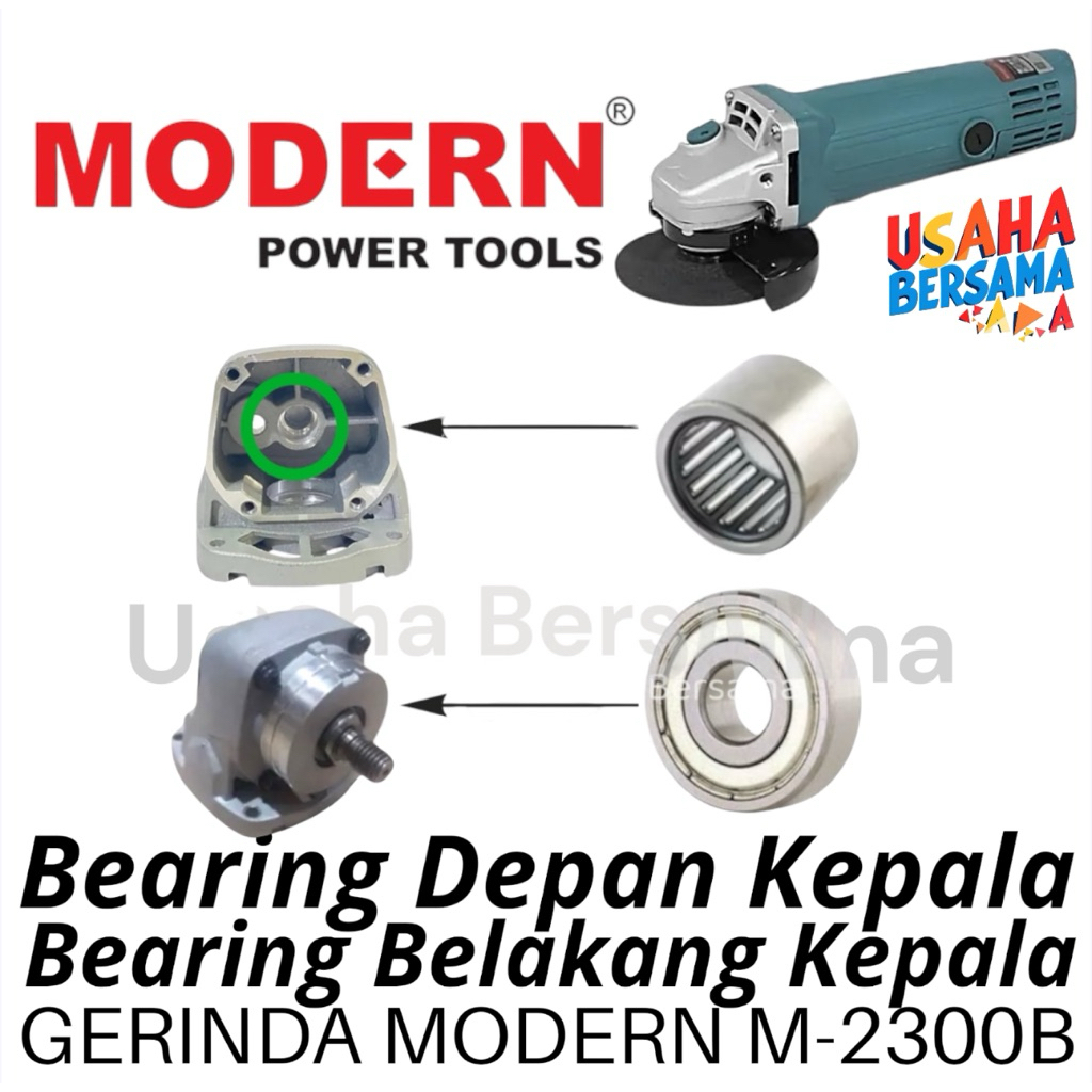 Bearing 2pcs Kepala Gerinda Modern M2300B Laher Bambu Laker Lahar Depan Belakang Spindle Kepala Mesi