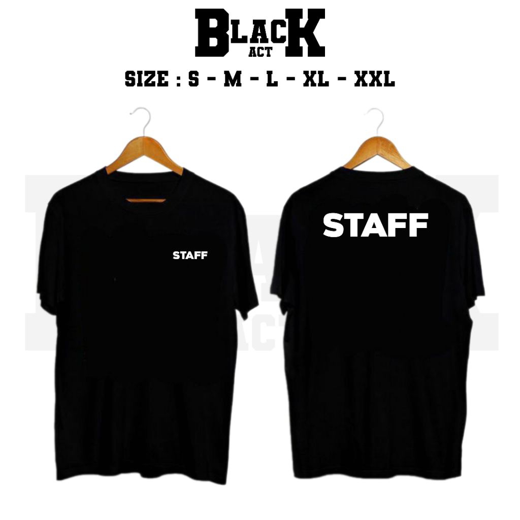 KAOS STAFF SIMPEL // T-SHIRT STAFF SIMPEL