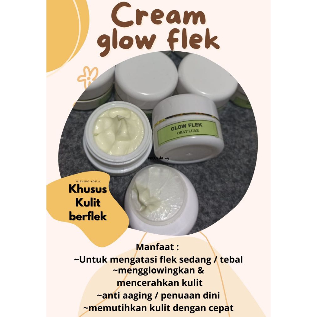 Cream Ori Farma Label hijau Glow flek