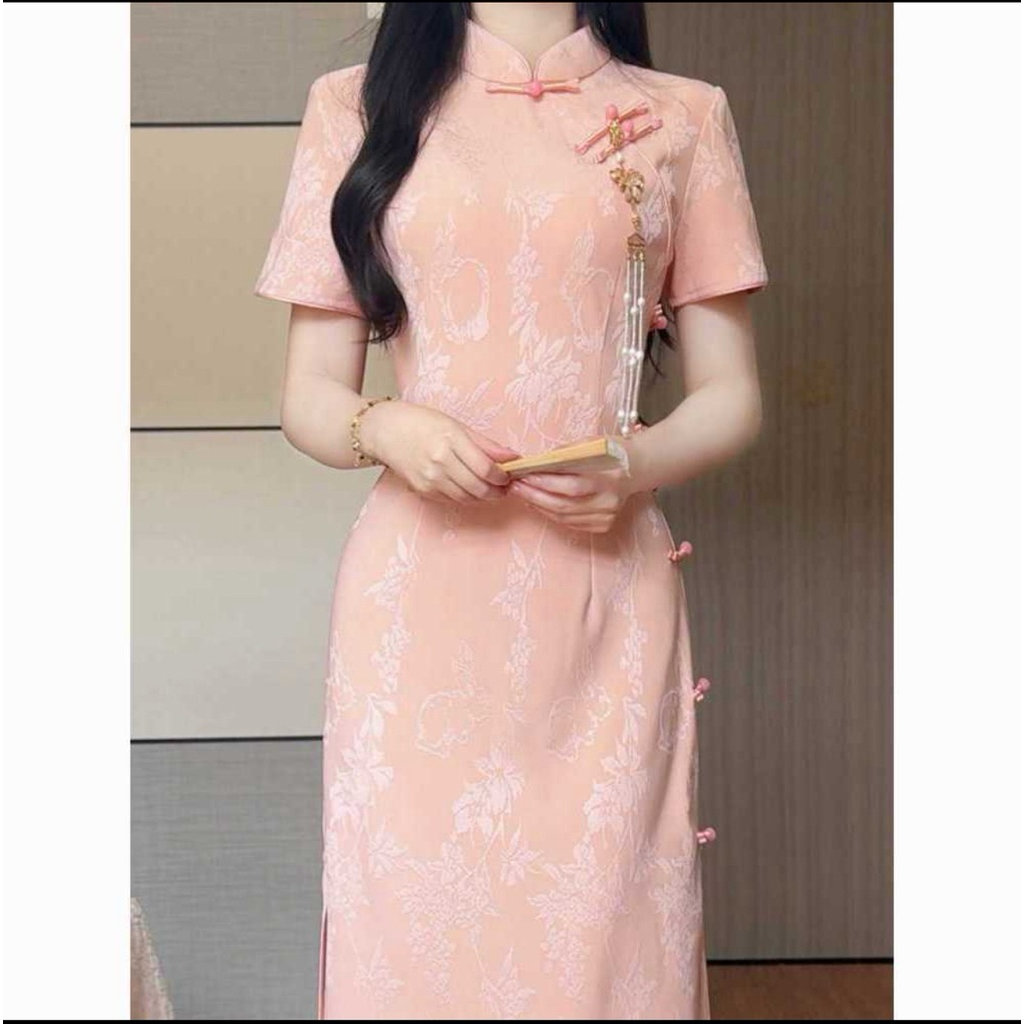 Dress wanita cheongsam/dress wanita/gaun etnik