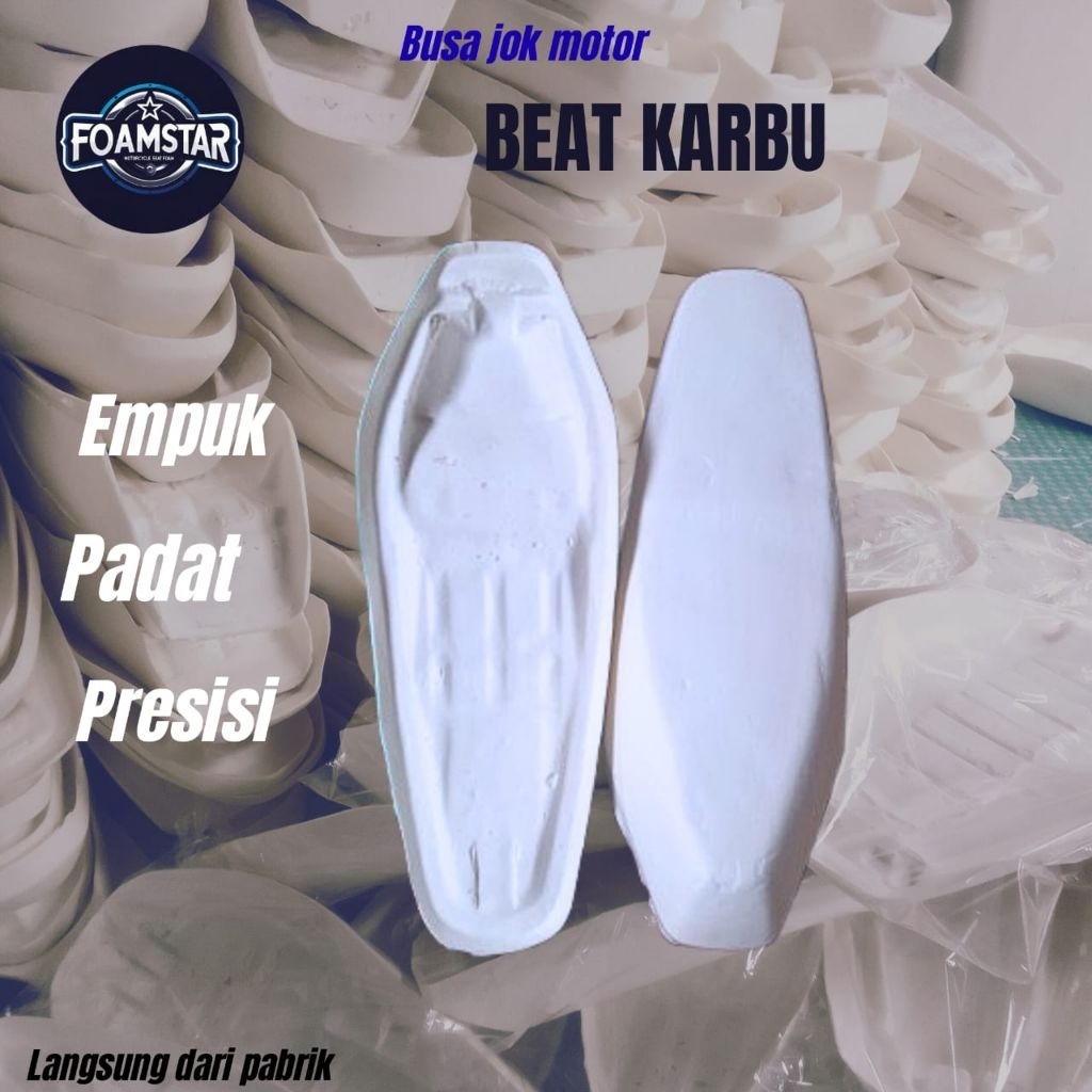 Busa Jok Motor Beat Karbu – Tebal, Nyaman, Bahan Empuk & Awet – Busa Beat Lokal³