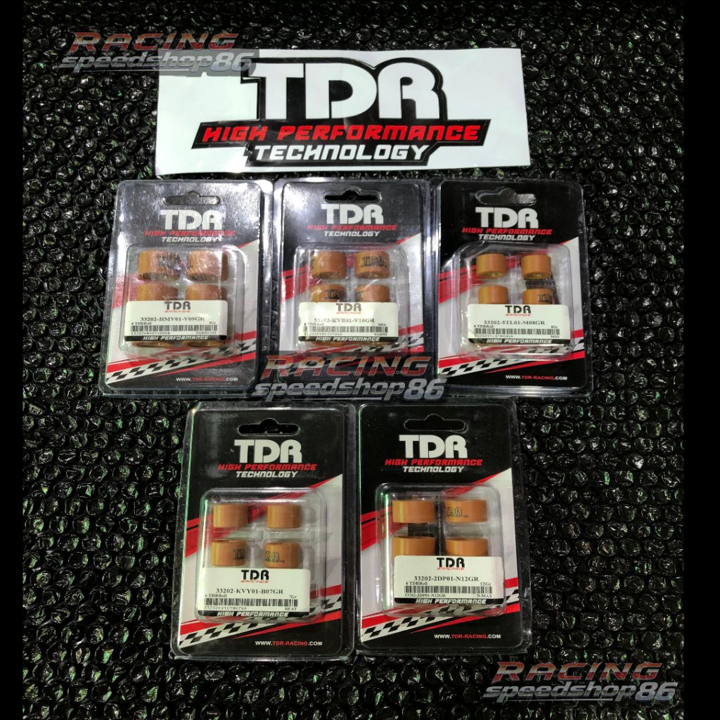 Roller TDR Matic gram Motor Nmax,Aerox,Mio M3,Fillano,Fazzio,Mio gear,freego, Lexy,Ukuran 7-12 Gram