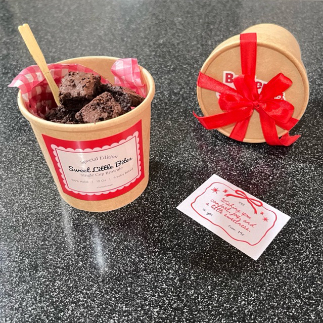 [READY] Sweet Little Bites - Mini Brownies in Cup| Fudgy, Nyoklat, Brownies Bites