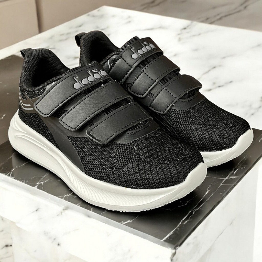 Sepatu Sekolah Anak Diadora ORIGINAL Terbaru Hitam Black Murah