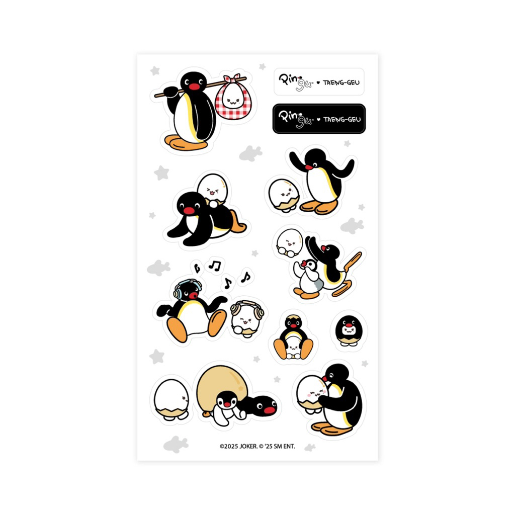 [PRE ORDER] MD CHARACTER STICKER TAEYEON PINGU X TAENG GEU GIRLS GENERATION OFFICIAL MURAH