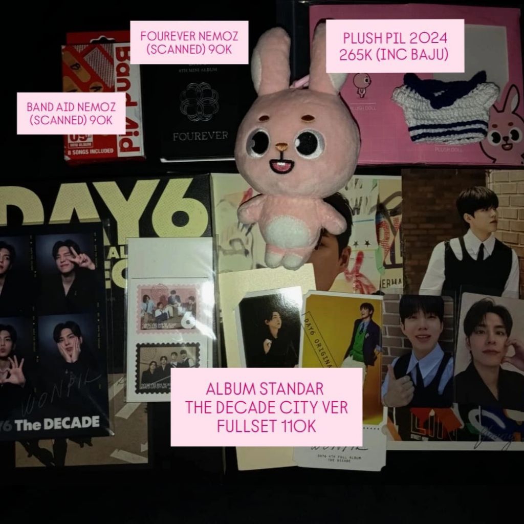 READY STOCK ALBUM NEMOZ DENIMALZ PLUSH PIL DAY6