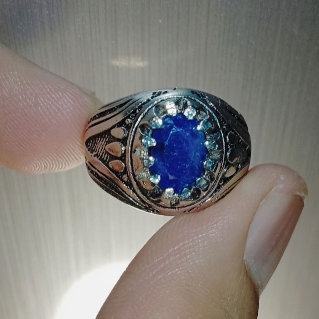 Batu Blue Sapphire Africa 2.20 ct ring Alfaka Ukir