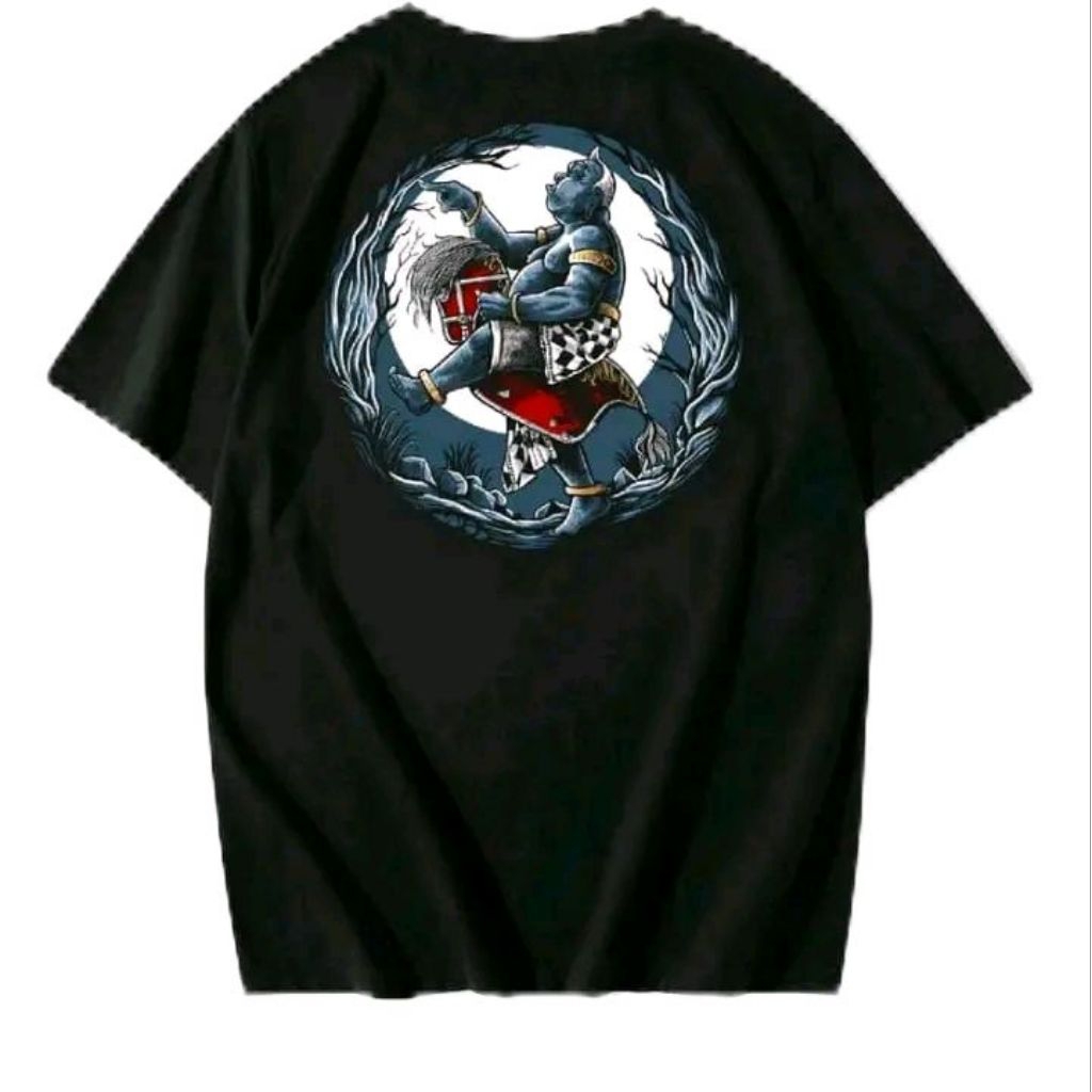 Kaos algoritma alamDistro Unisex Panjang pendek  Baju Katun Atasan Oblong Nyaman Wanita Polos Hitam 