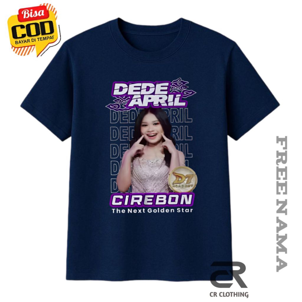 Kaos Dewasa DEDE APRIL DANGDUT ACADEMY D7 PLAT E