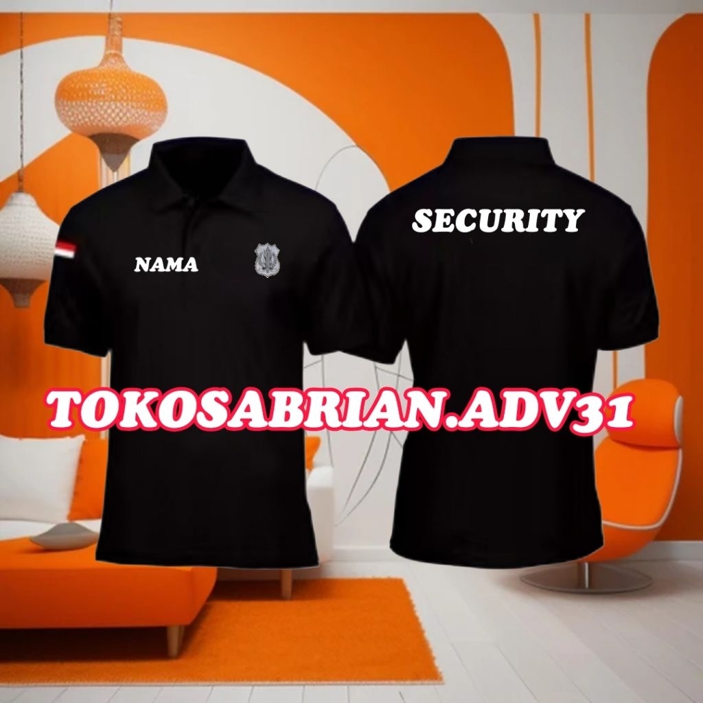 Baju Kaos Security Baju Kaos Satpam Seragam Security