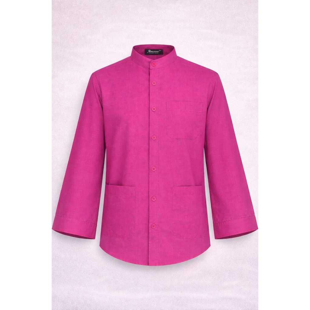 Baju Koko Ammu Dewasa Merah Rose Dan Pink Fanta Termurah 