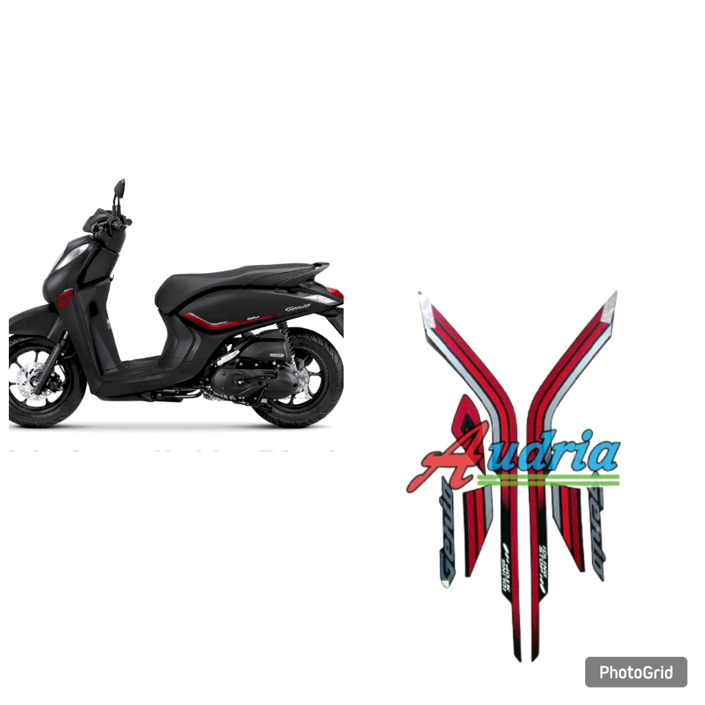 Striping Sticker Motor Honda Genio Fabulous iss 2025 matte black