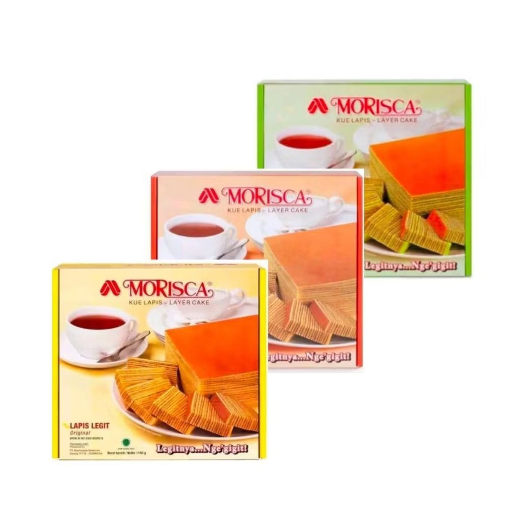 Kue Lapis Legit Morisca 1100 gr Original / Pandan / Srikaya Kue Klasik 1100gr Halal