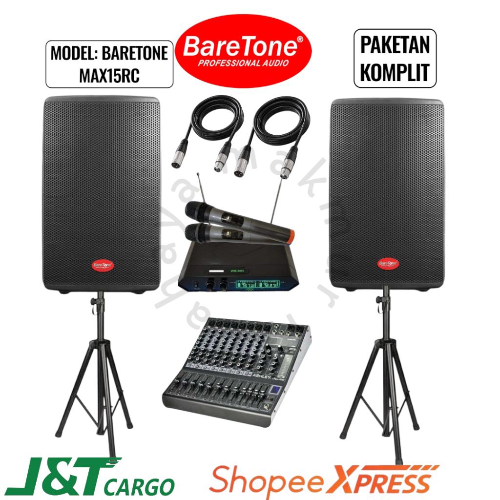speaker baretone max15 rc speaker aktif max15rc 500watt komplit