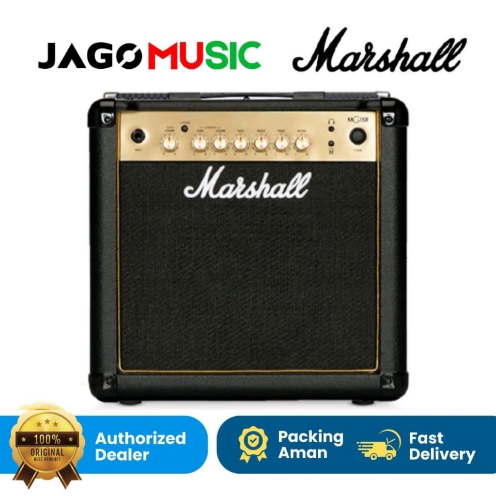 Amplifier Guitar Marshall MG15GR Ampli Marshall MG15R Ampli Gitar w/ Reverb