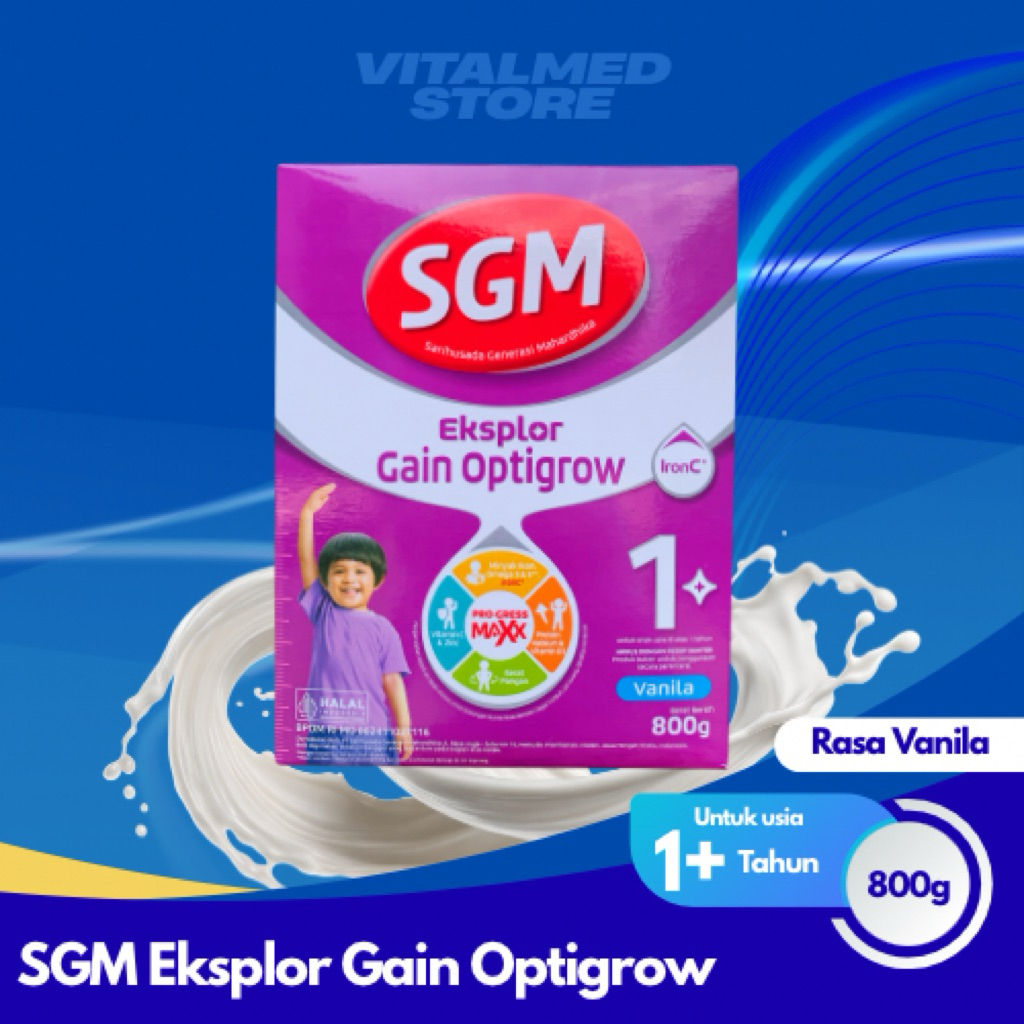 SGM EKSPL0R GAlN OPTlGROW 800g susu pertumbuhan