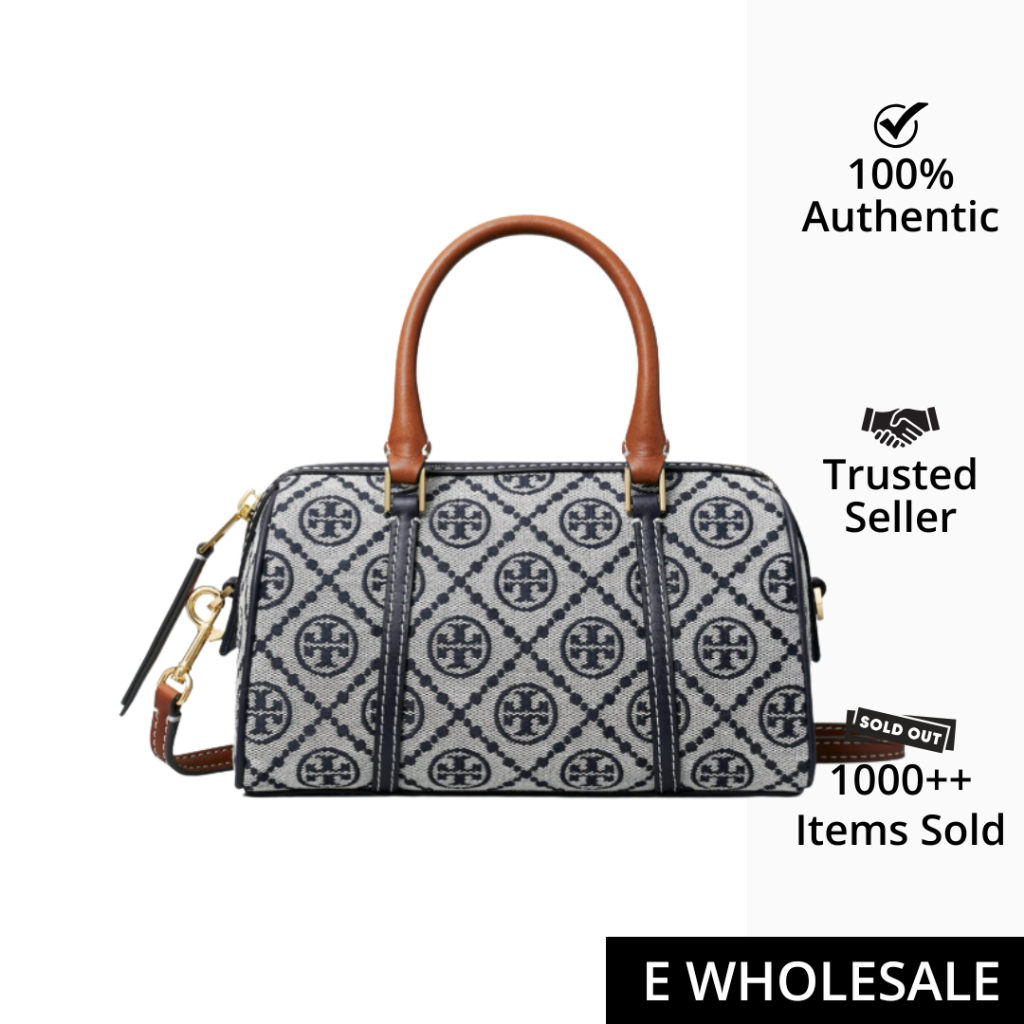 Tory Burch T Monogram Petite Barrel Bag Tory Navy