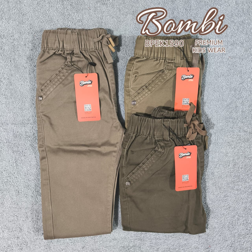Bombi - Celana Panjang Chino Anak Laki-laki 4th - 17th BPEK1590 //  Celana Panjang Chino Anak Laki-L