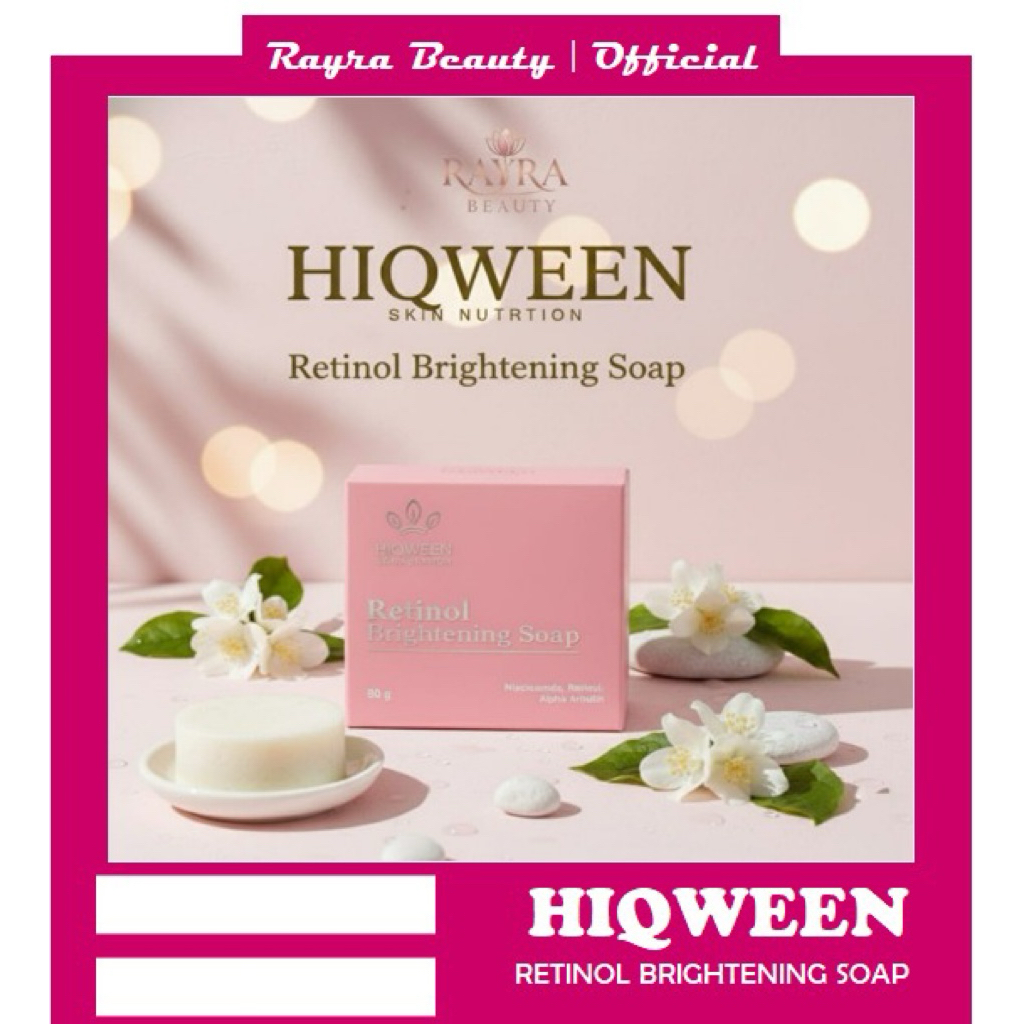 [ Paket 5 Pcs ] Sabun Retinol Brightning Soap - Sabun Wajah Hiqween - Sabun Hiqween