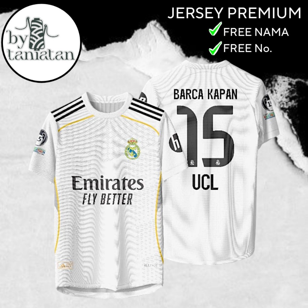 JERSEY MADRID BARCA KAPAN 15 UCL